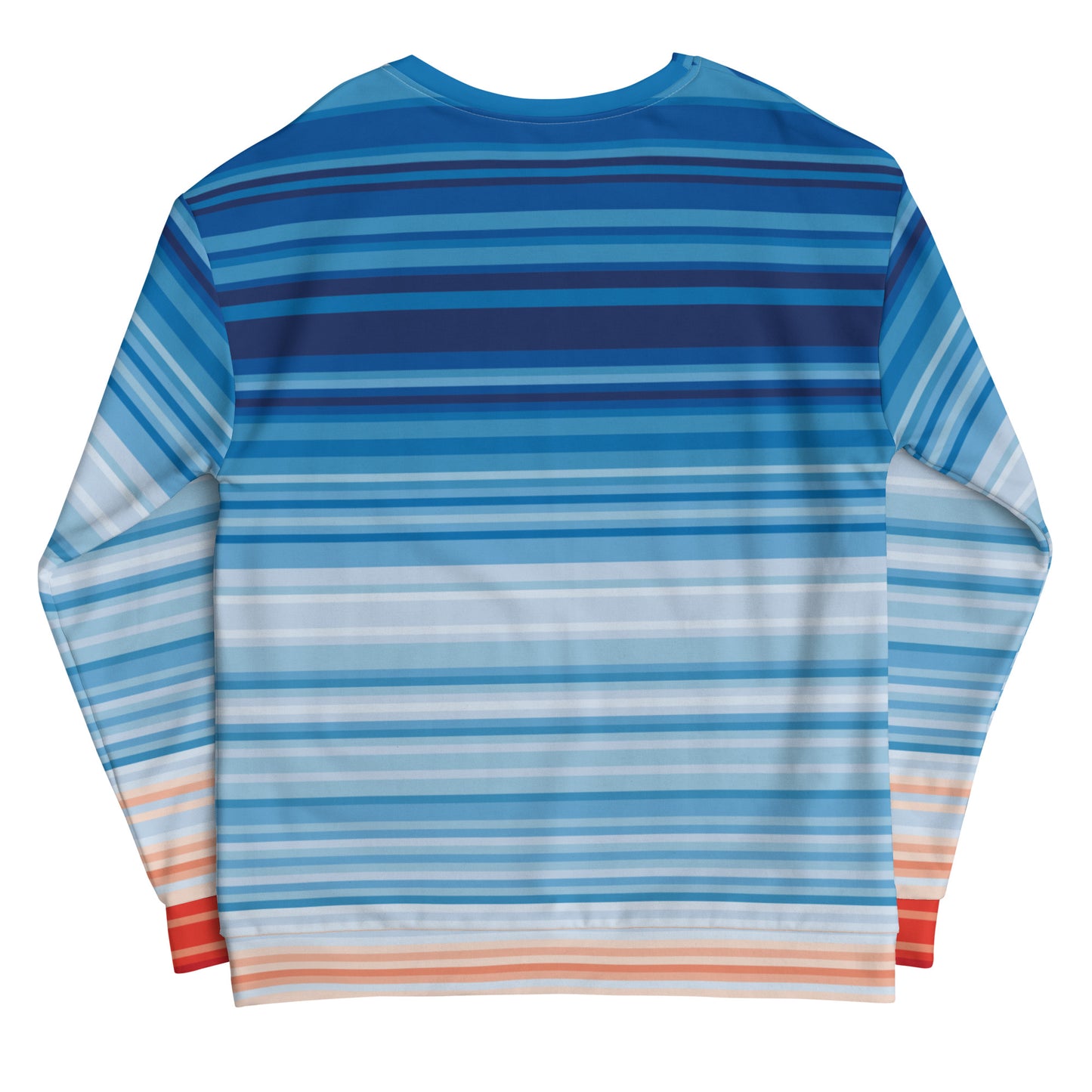 Climate Change Global Warming Stripes - Sustainably Made Sweatshirt