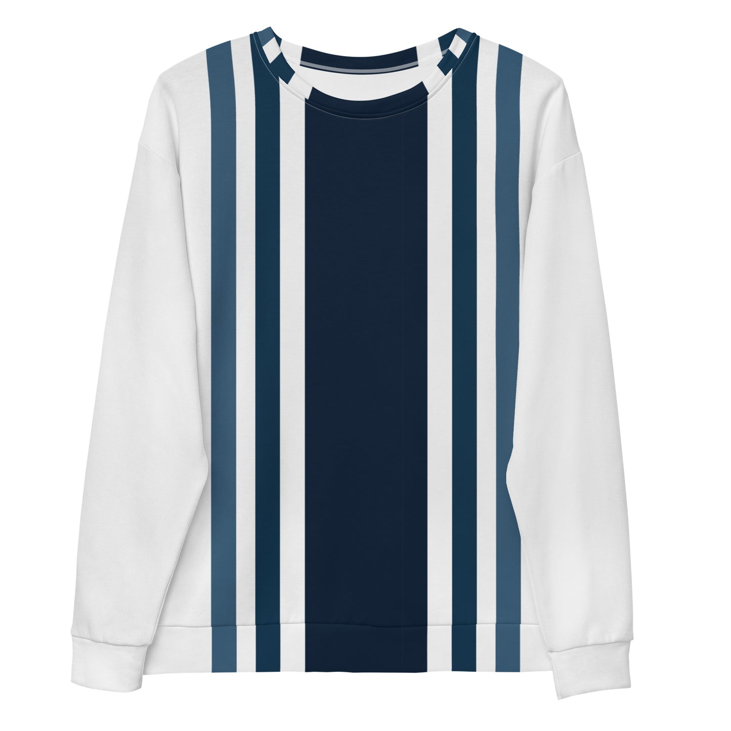 Vertical Lines Blue - Sustainably Made Sweatshirt