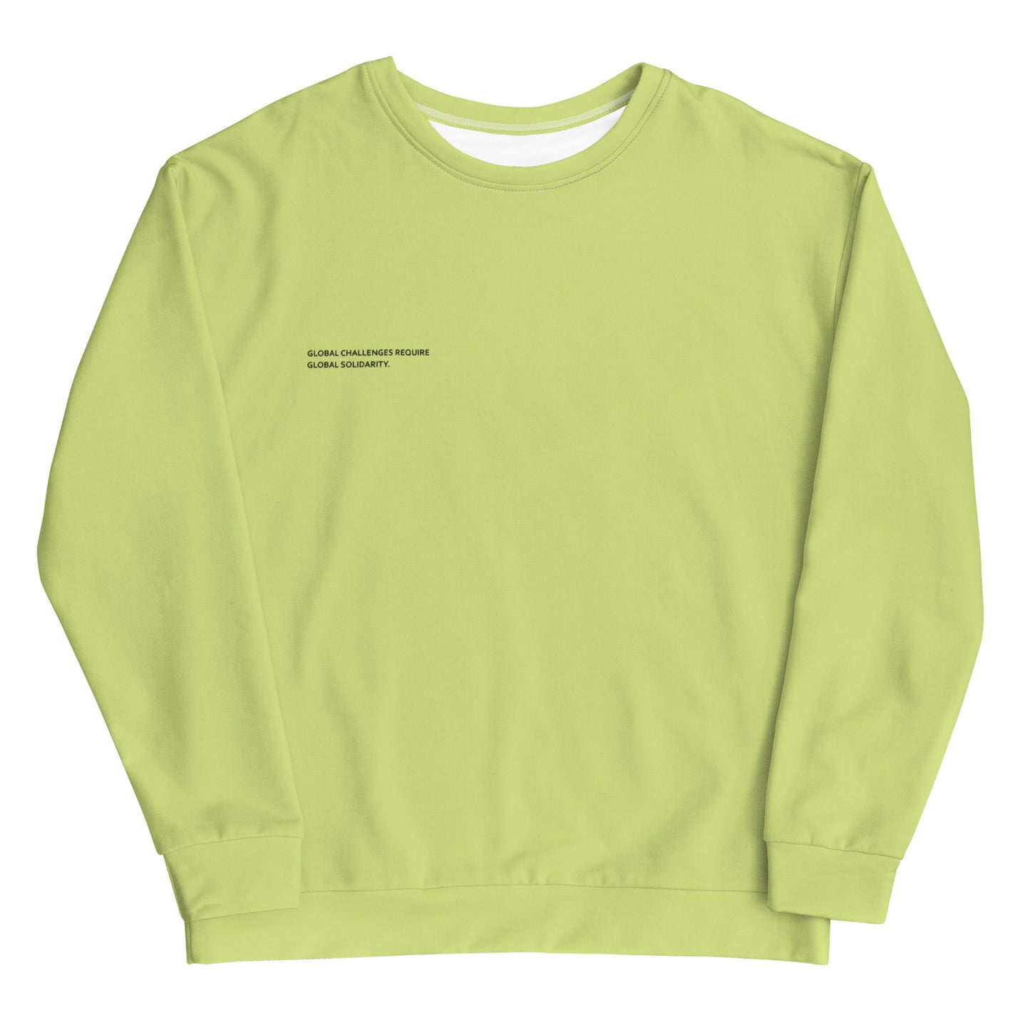 Lime Climate Change Global Warming Statement - Sustainably Made Sweatshirt