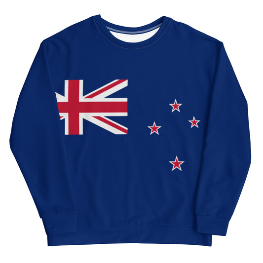 New Zealand Flag - Sustainably Made Sweatshirt