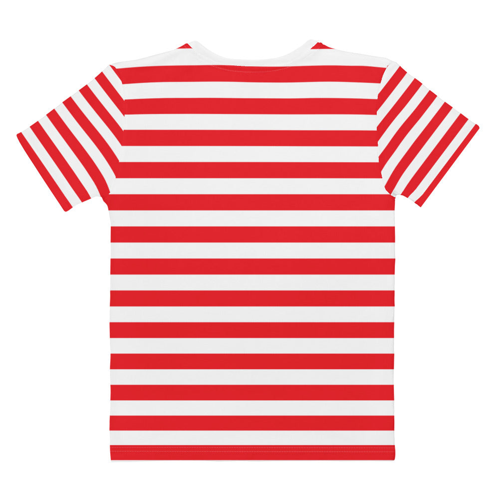 Red Stripes - Sustainably Made Women’s Short Sleeve Tee