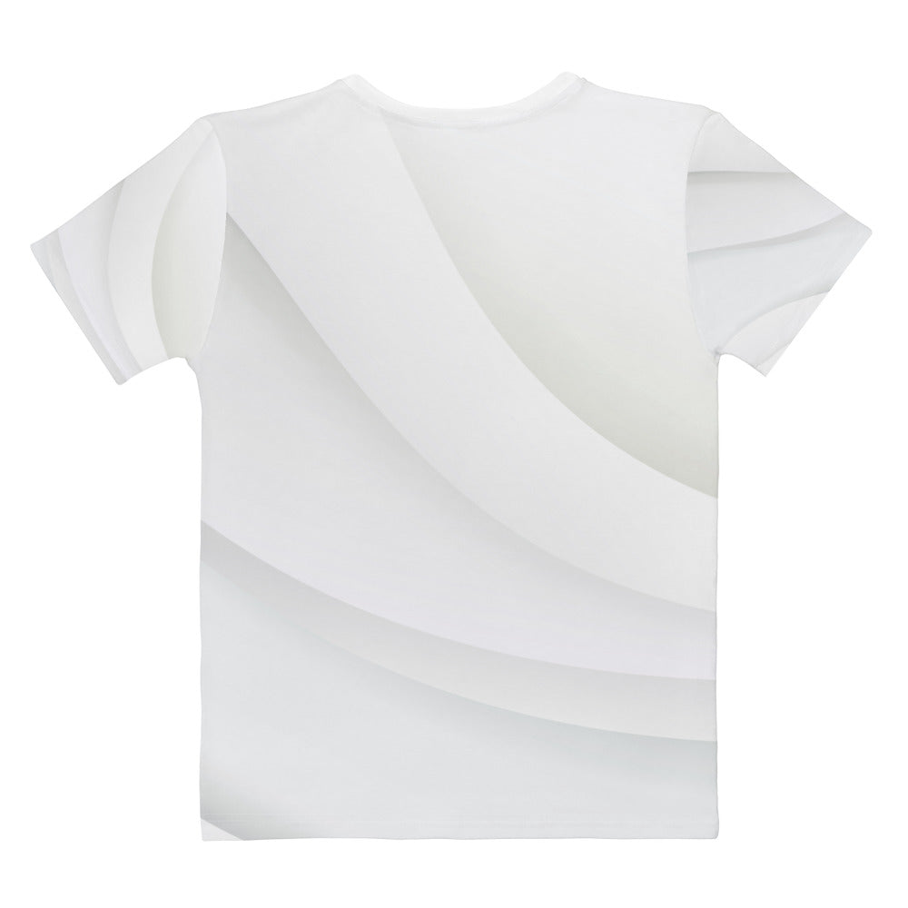 Light Grey Abstract - Sustainably Made Women’s Short Sleeve Tee