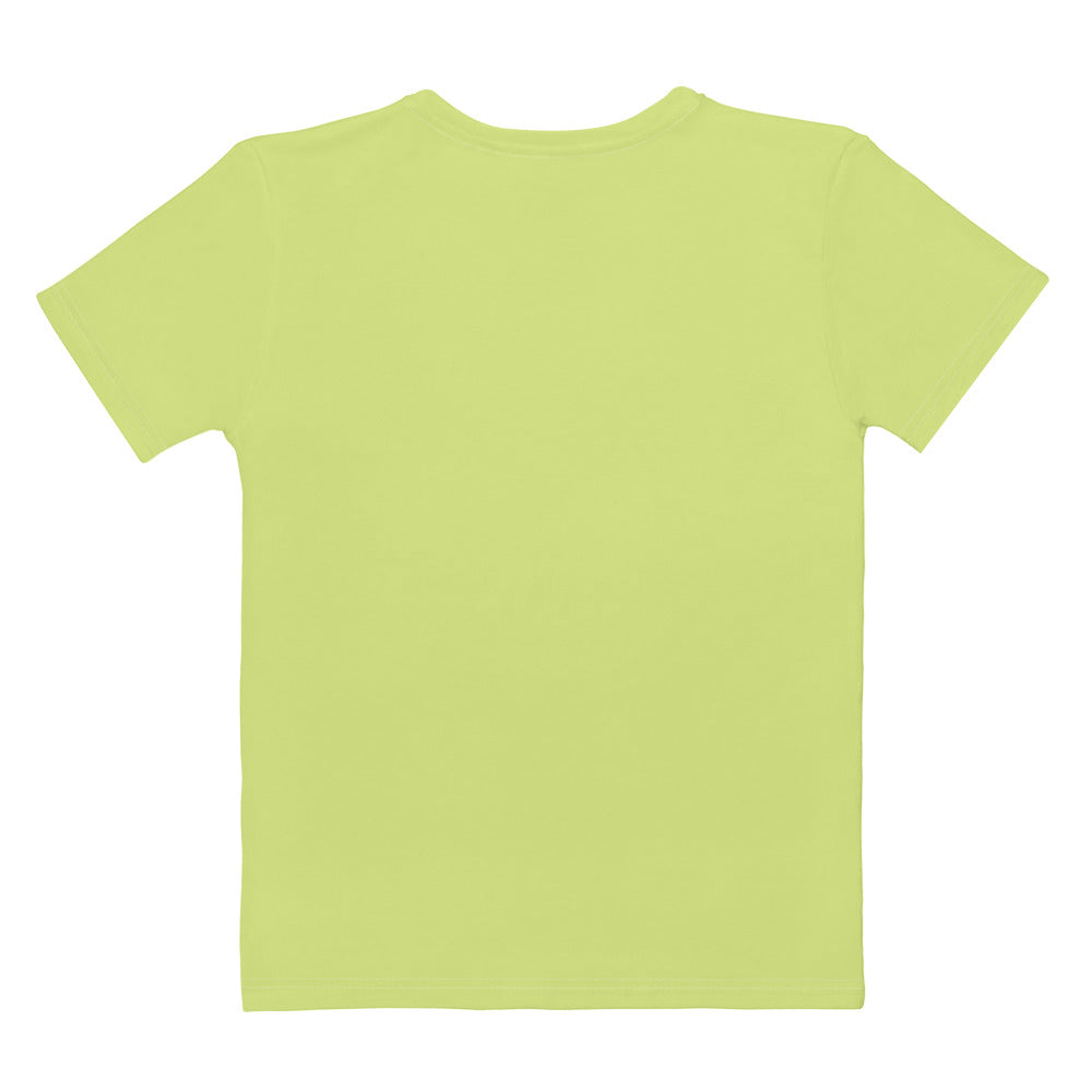 Lime Climate Change Global Warming Statement - Sustainably Made Women's Short Sleeve Tee