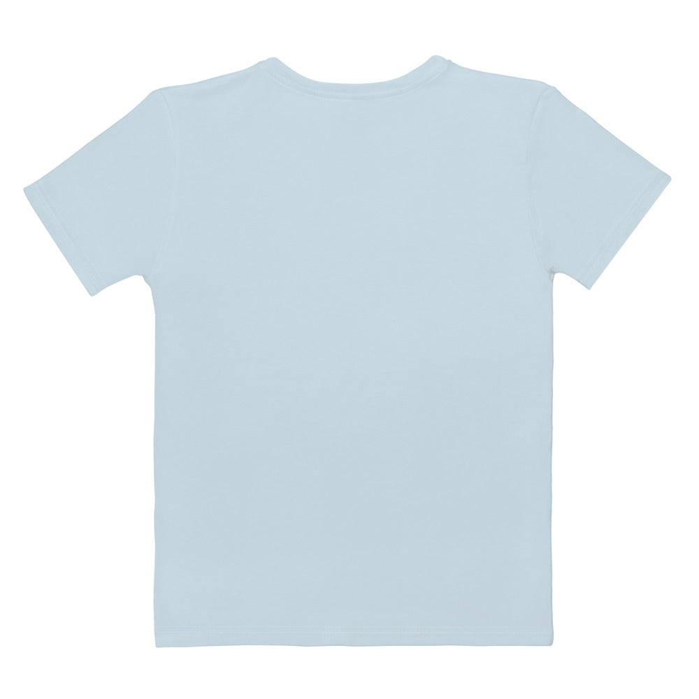 Baby Blue Climate Change Global Warming Statement - Sustainably Made Women's Short Sleeve Tee