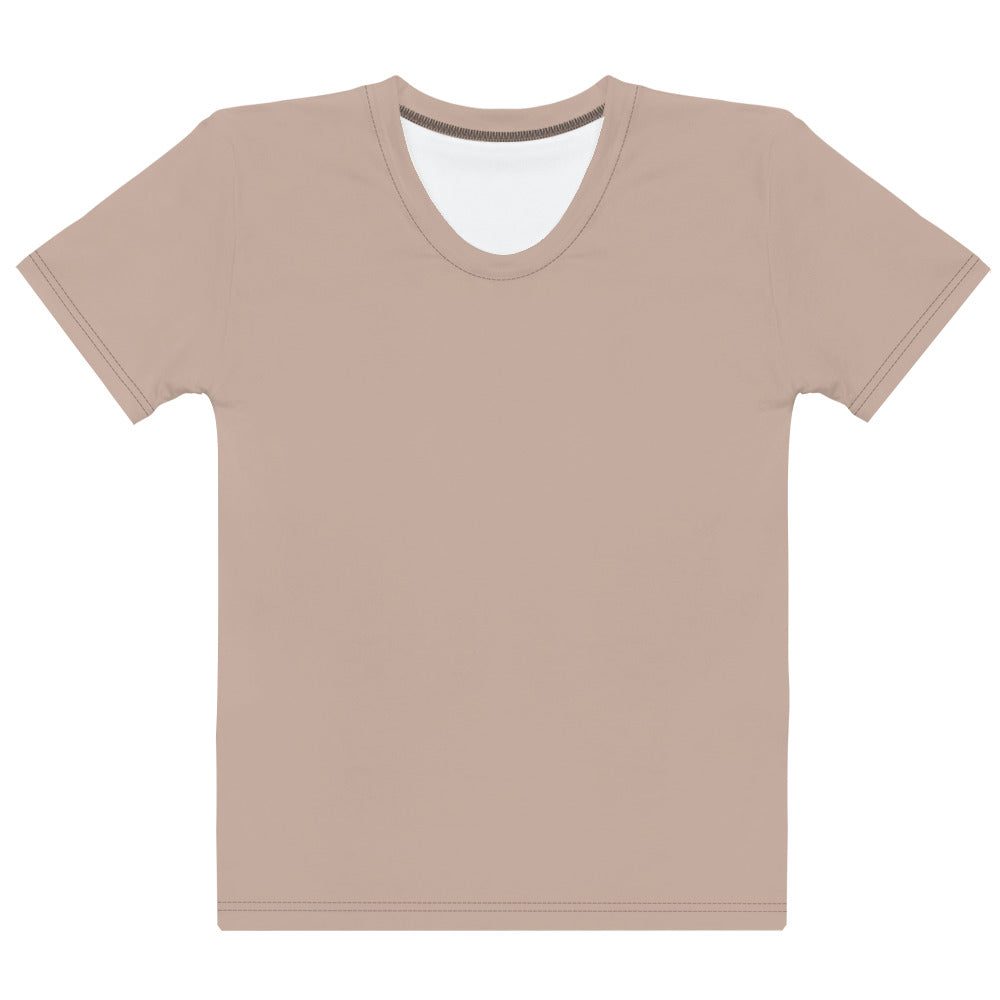 Light Brown - Sustainably Made Women’s Short Sleeve Tee