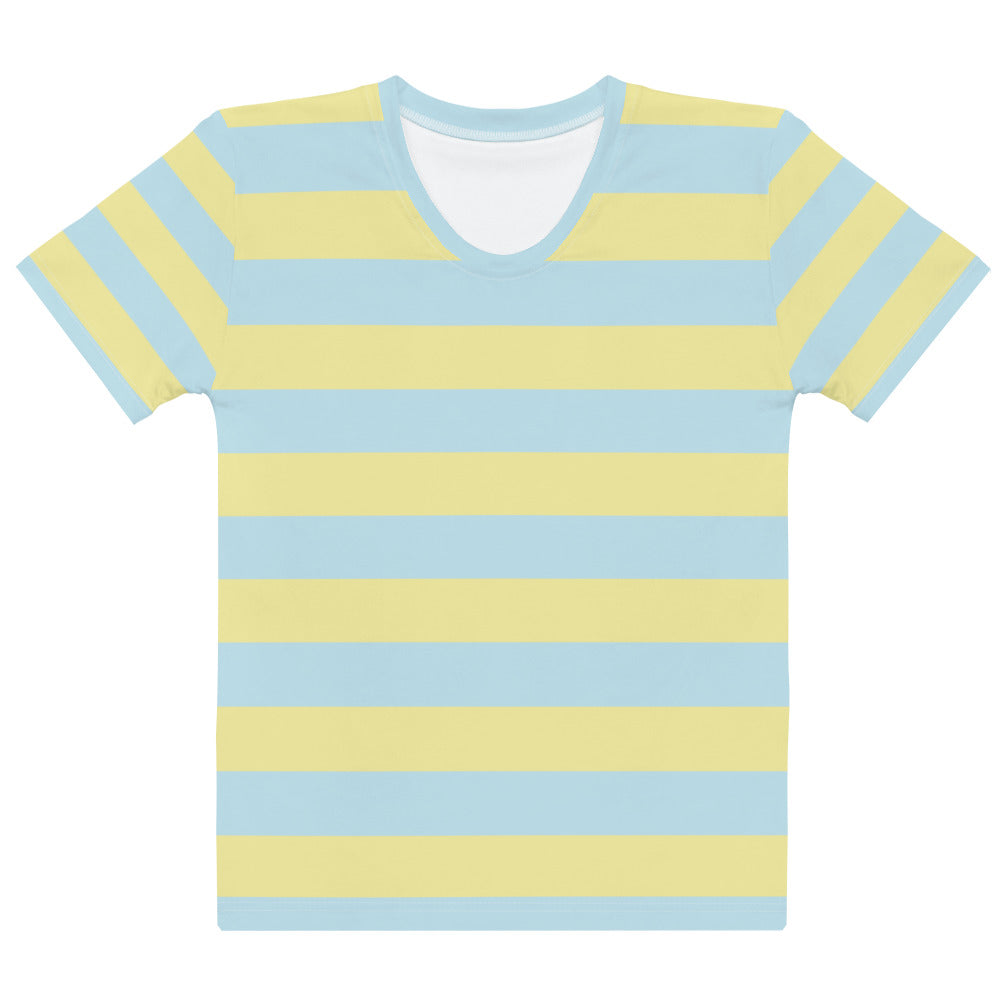 Blue Yellow Horizontal - Sustainably Made Women’s Short Sleeve Tee