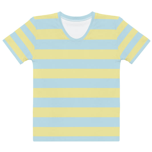 Blue Yellow Horizontal - Sustainably Made Women’s Short Sleeve Tee