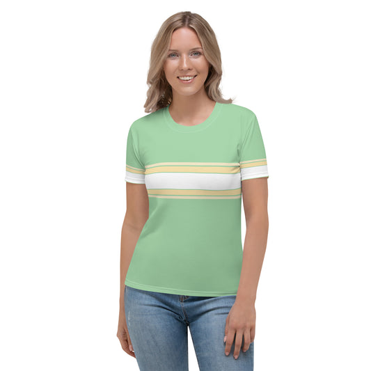 Mint Horizontal - Sustainably Made Women’s Short Sleeve Tee