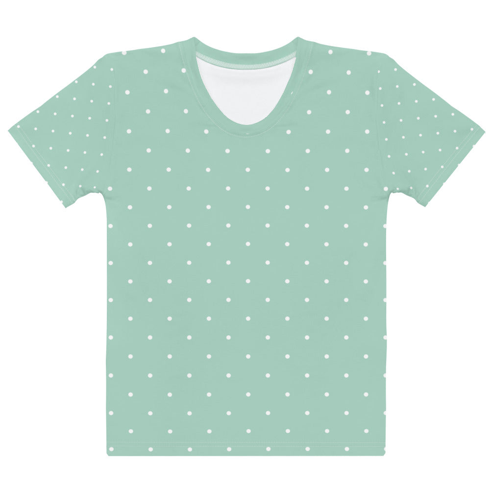 Soft Green Dots - Sustainably Made Women’s Short Sleeve Tee