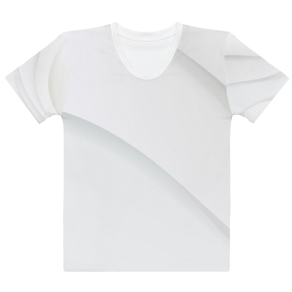 Light Grey Abstract - Sustainably Made Women’s Short Sleeve Tee