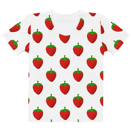Strawberry Party - Inspired By Harry Styles - Sustainably Made Women’s Short Sleeve Tee