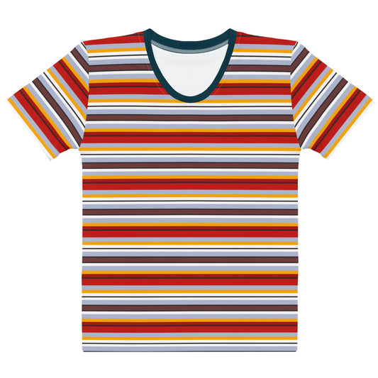 Multi Colored Lines - Inspired By Taylor Swift - Sustainably Made Women’s Short Sleeve Tee