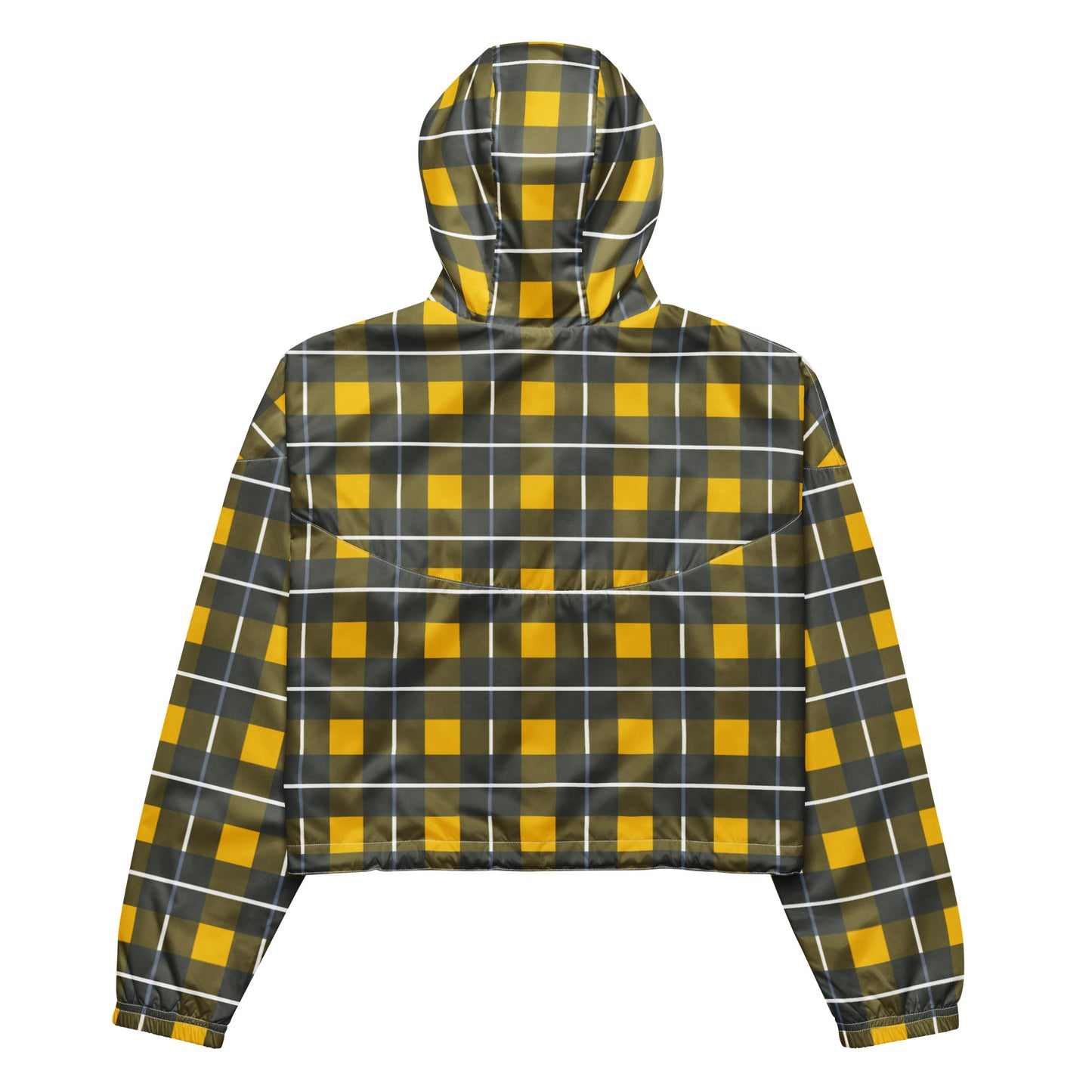 Yellow Tartan - Inspired By Harry Styles - Sustainably Made Women’s cropped windbreaker