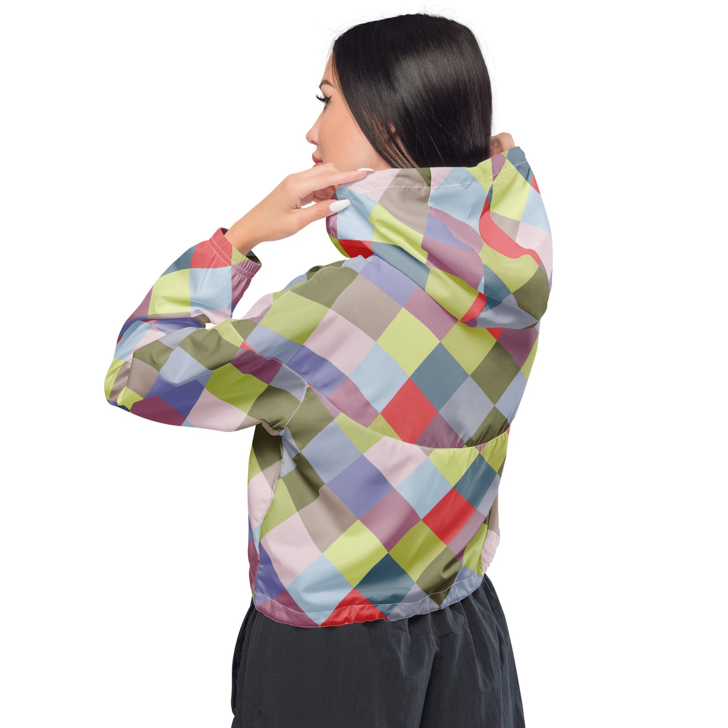 Colorful - Inspired By Harry Styles - Sustainably Made Women’s cropped windbreaker