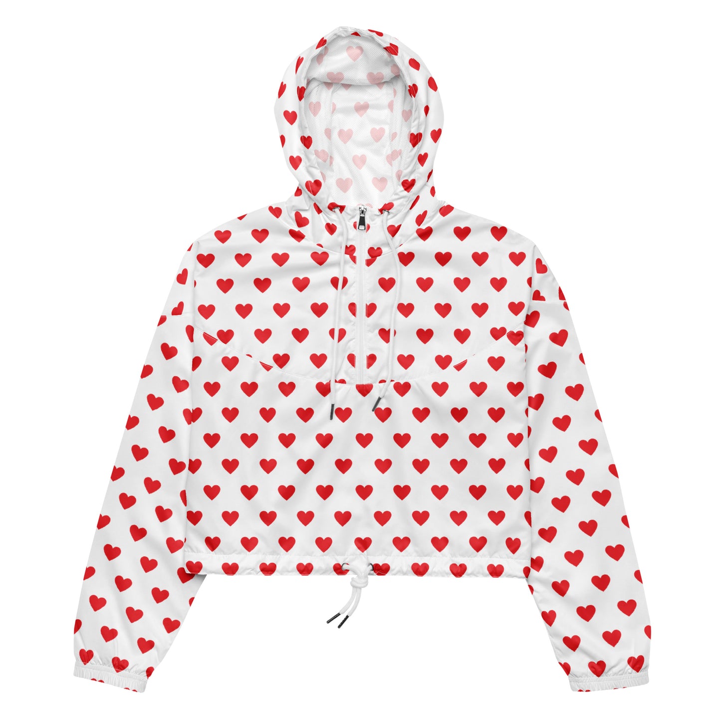 Heart Tile - Inspired By Harry Styles - Sustainably Made Women’s cropped windbreaker
