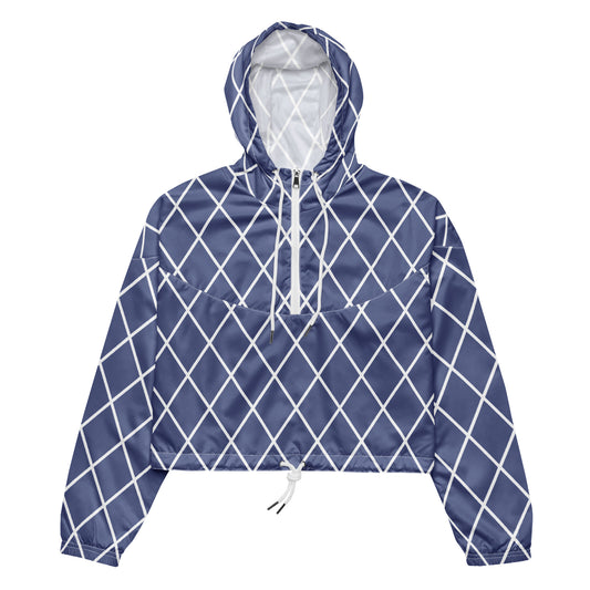 Vintage Blue Purple - Inspired By Harry Styles - Sustainably Made Women’s cropped windbreaker