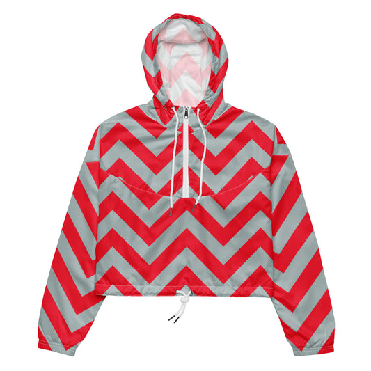 Zigzag - Inspired By Harry Styles - Sustainably Made Women’s cropped windbreaker