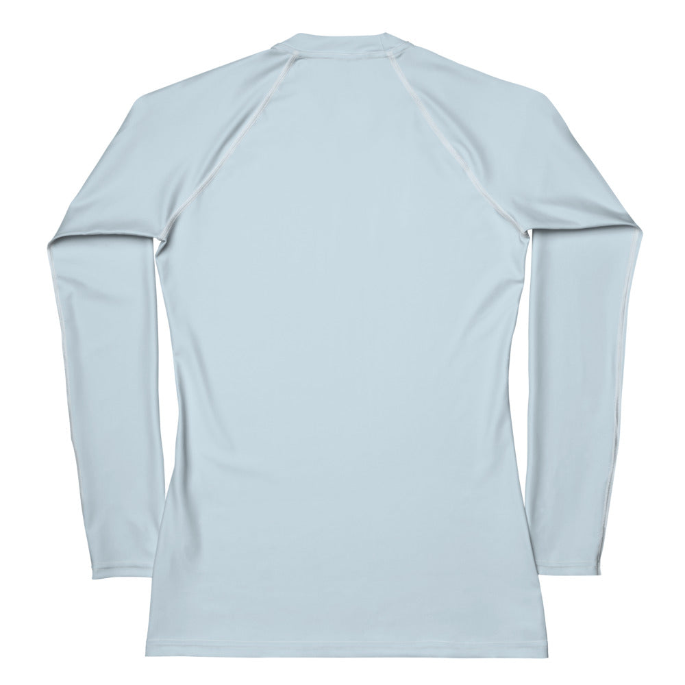 Baby Blue Climate Change Global Warming Statement - Sustainably Made Women's Long Sleeve Tee