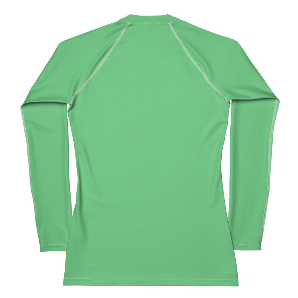 Emerald Climate Change Global Warming Statement - Sustainably Made Women's Long Sleeve Tee