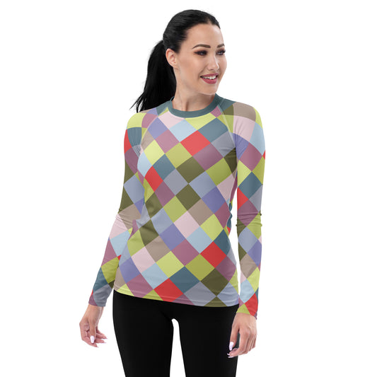 Colorful - Inspired By Harry Styles - Sustainably Made Women's Rash Guard