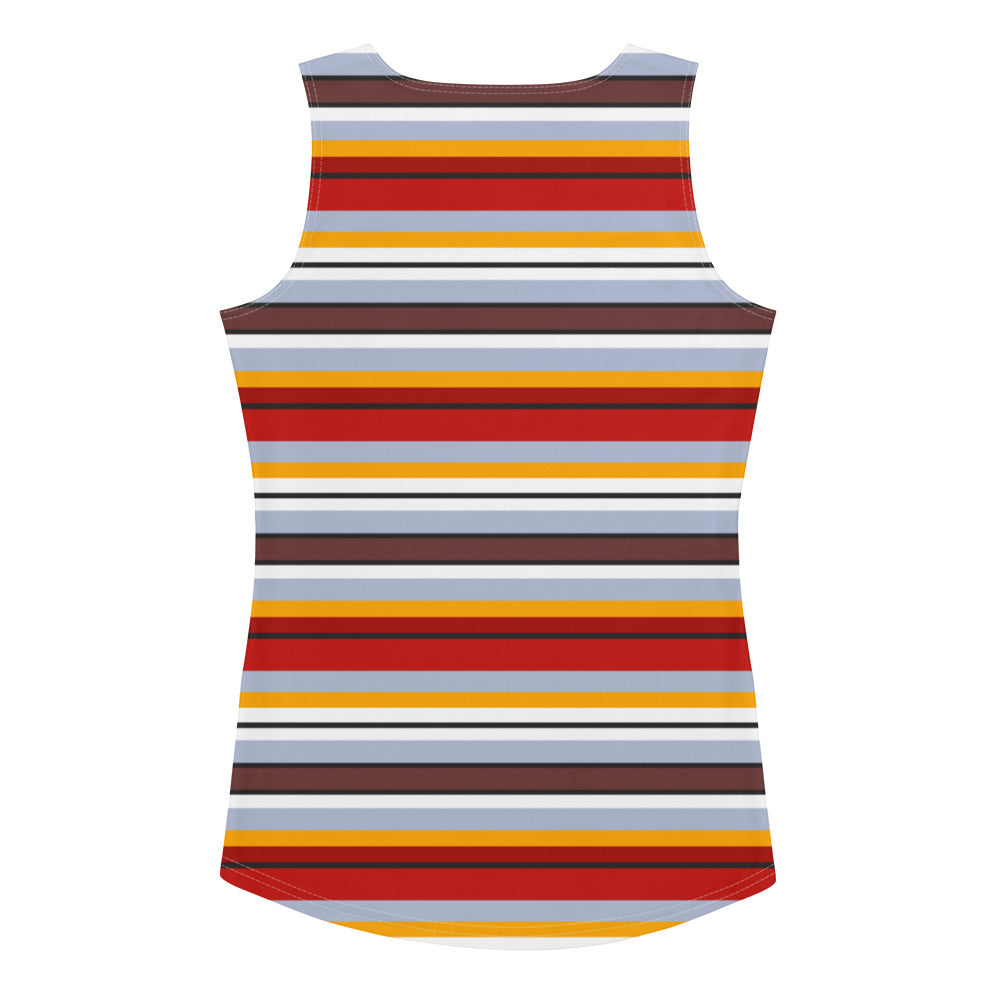 Multi Colored Lines - Inspired By Taylor Swift - Sustainably Made Tank Top
