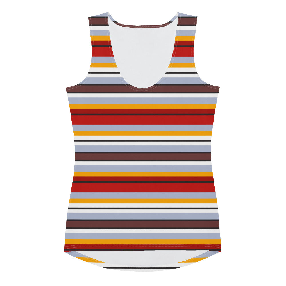 Multi Colored Lines - Inspired By Taylor Swift - Sustainably Made Tank Top