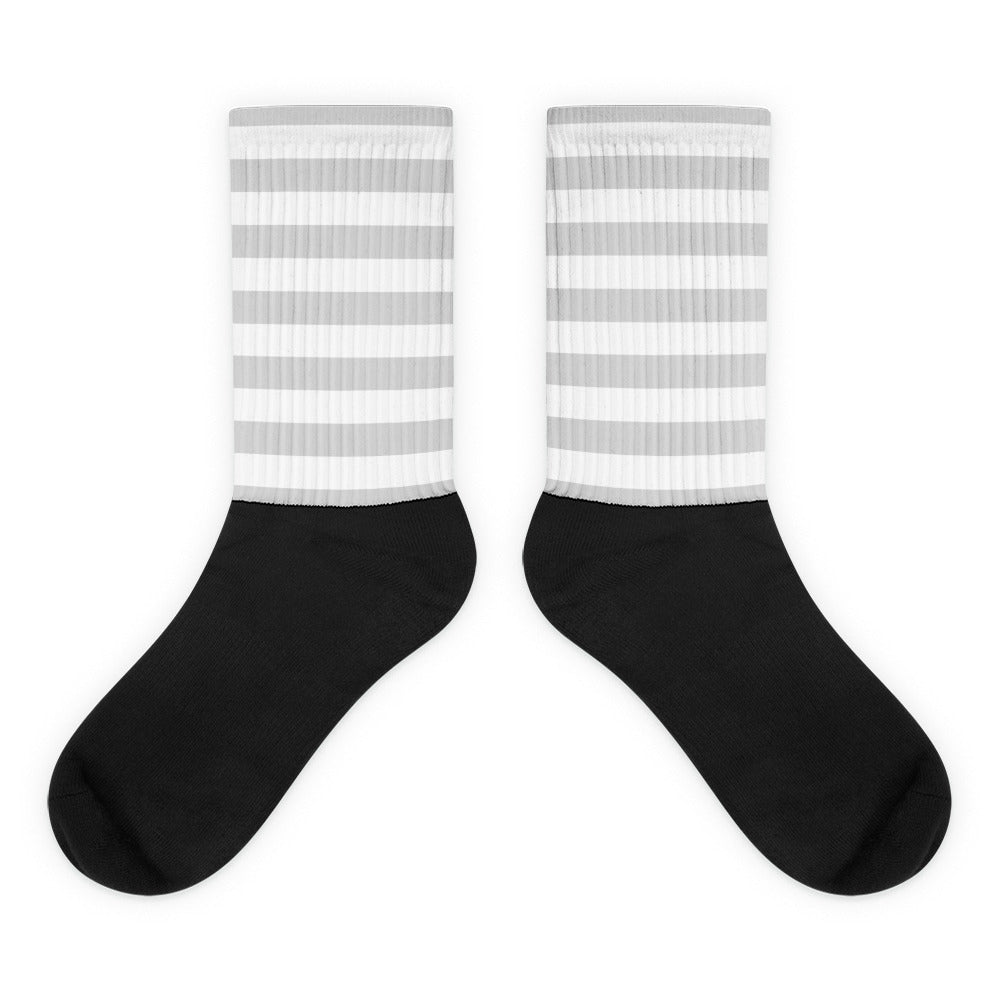 Light Grey Stripes - Sustainably Made Socks