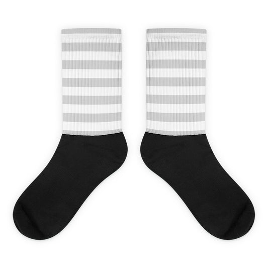 Light Grey Stripes - Sustainably Made Socks