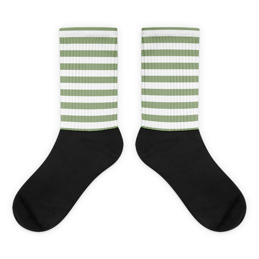 Olive Stripes - Sustainably Made Socks