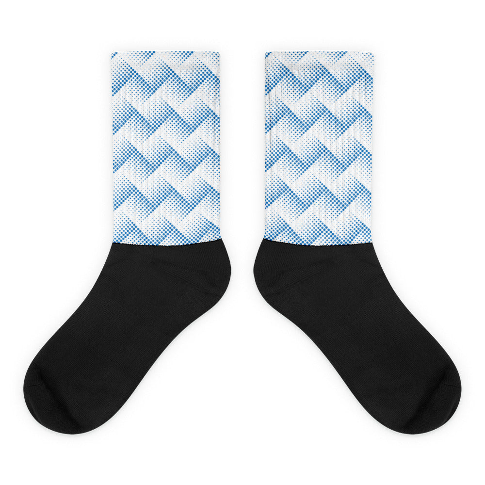 Halftone Blue - Sustainably Made Socks