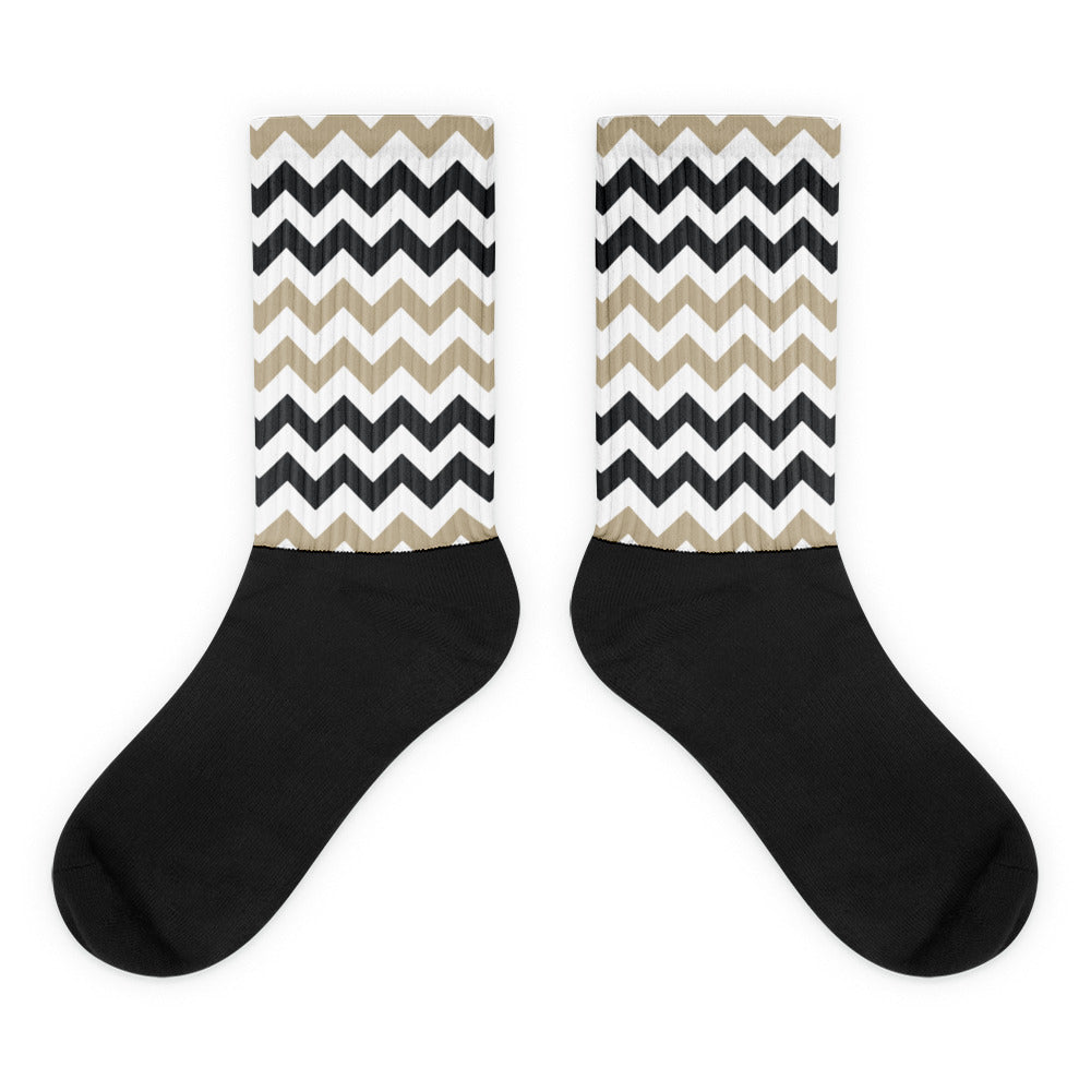 Two Tone Zigzag - Sustainably Made Socks