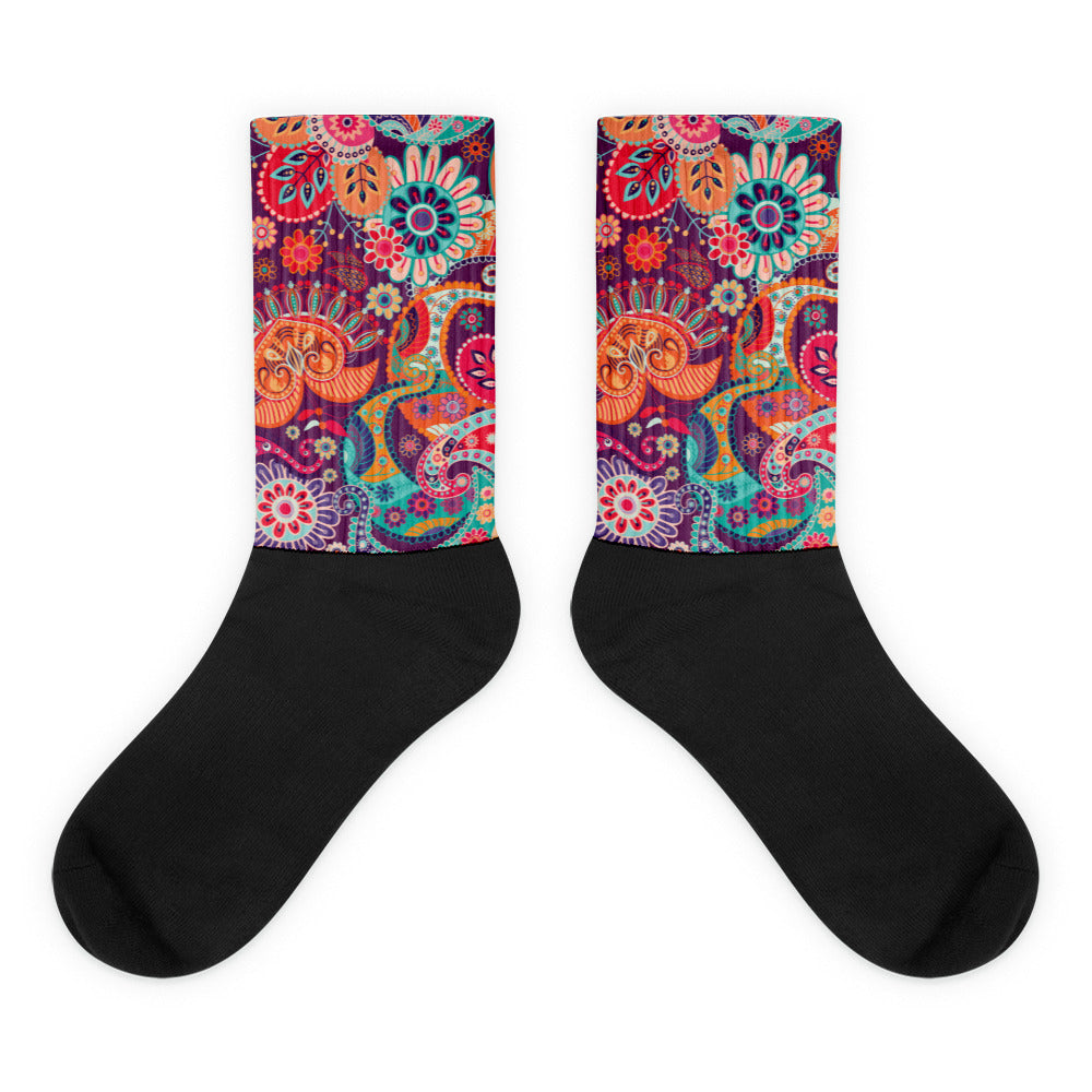 Multicolor Floral Tribe - Sustainably Made Socks