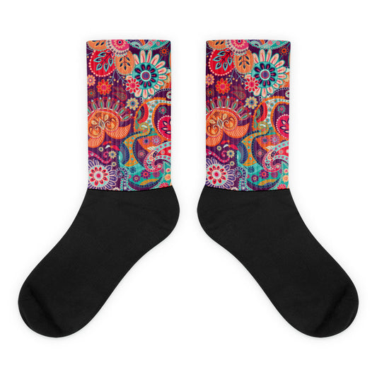Multicolor Floral Tribe - Sustainably Made Socks