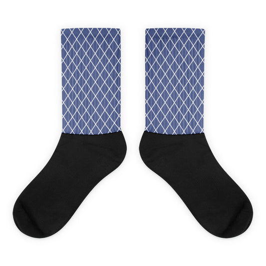 Vintage Blue Purple - Inspired By Harry Styles - Sustainably Made Socks