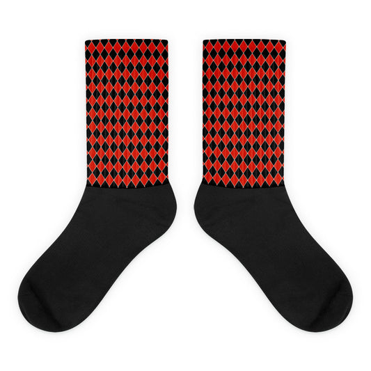 Red Diamond - Inspired By Harry Styles - Sustainably Made Socks