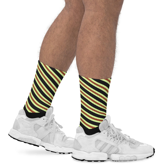 Retro Stripes - Inspired By Harry Styles - Sustainably Made Socks