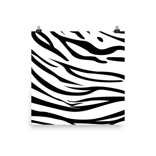 Snow Tiger - Sustainably Made Wall Poster