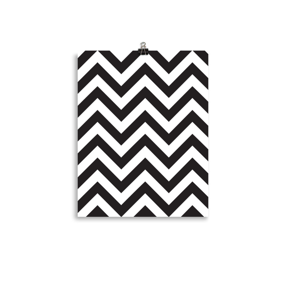 Zig Zag - Sustainably Made Wall Poster
