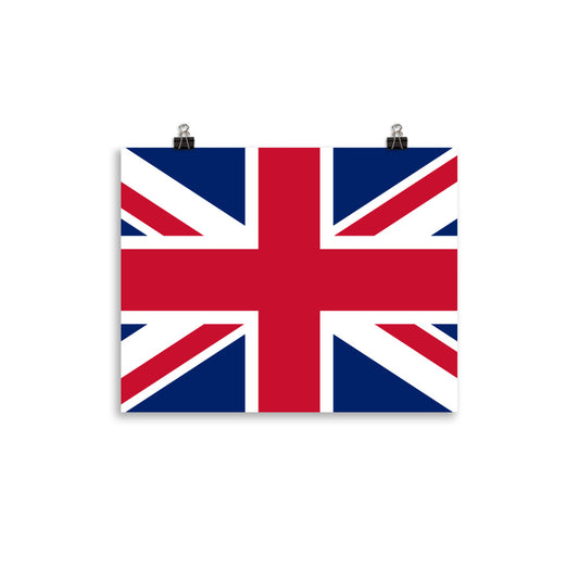 U.K Flag - Sustainably Made Wall Poster