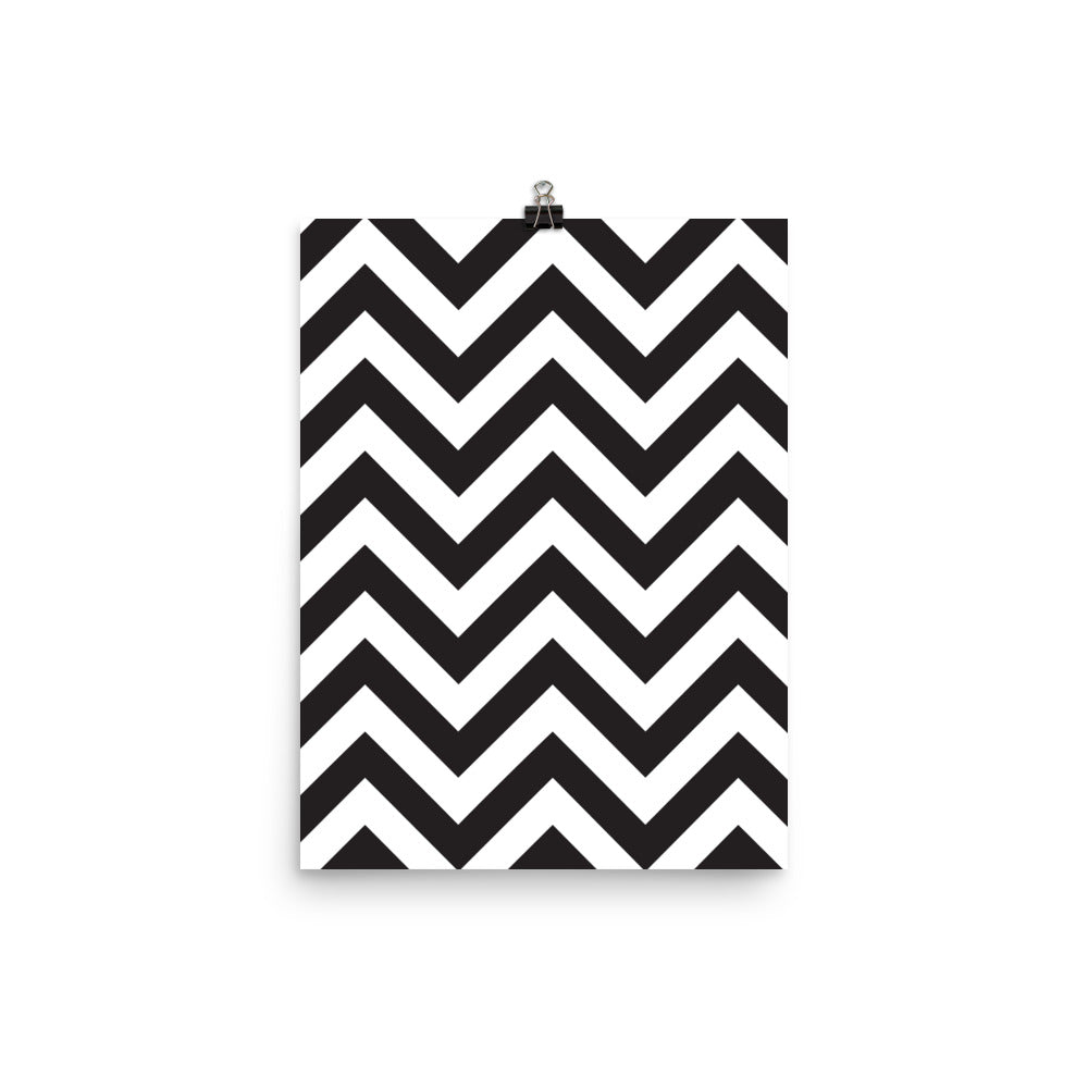 Zig Zag - Sustainably Made Wall Poster