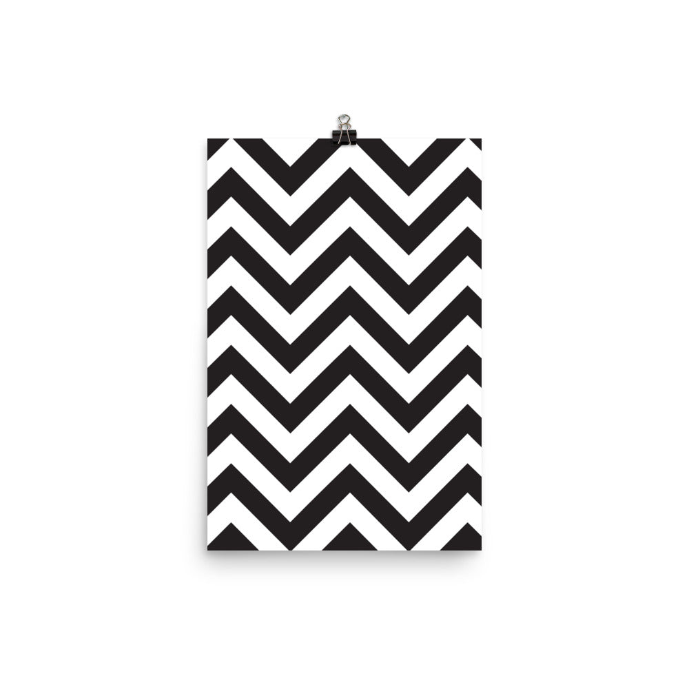 Zig Zag - Sustainably Made Wall Poster