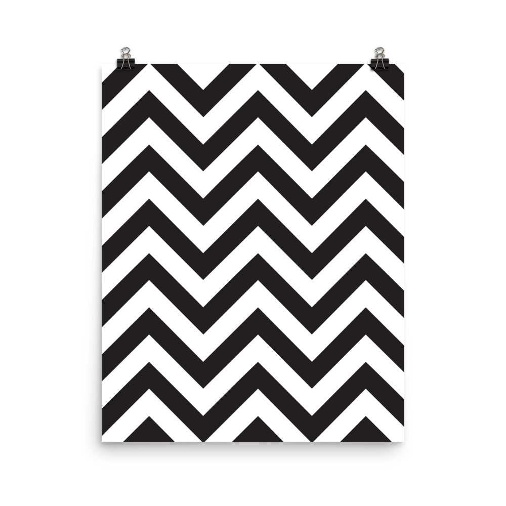 Zig Zag - Sustainably Made Wall Poster