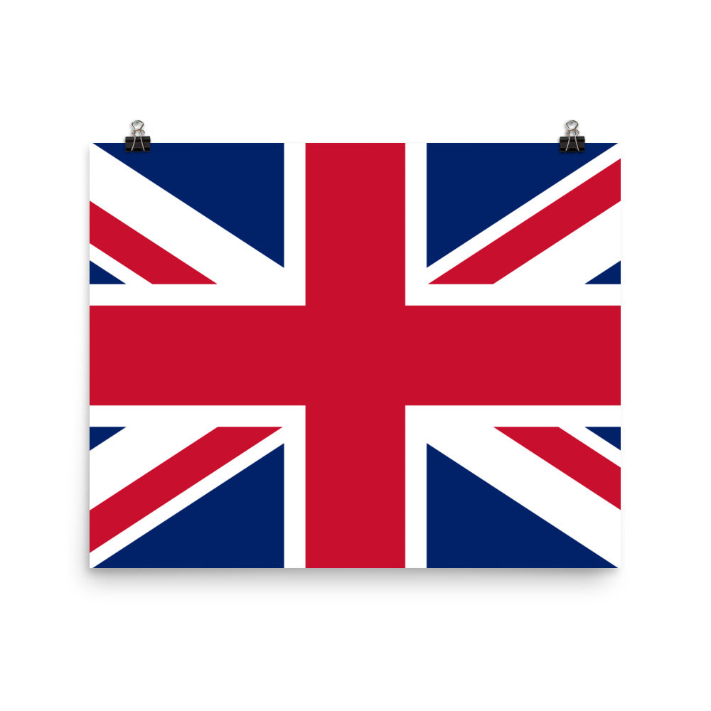 U.K Flag - Sustainably Made Wall Poster