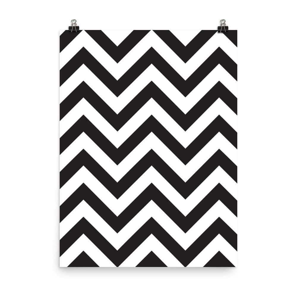 Zig Zag - Sustainably Made Wall Poster