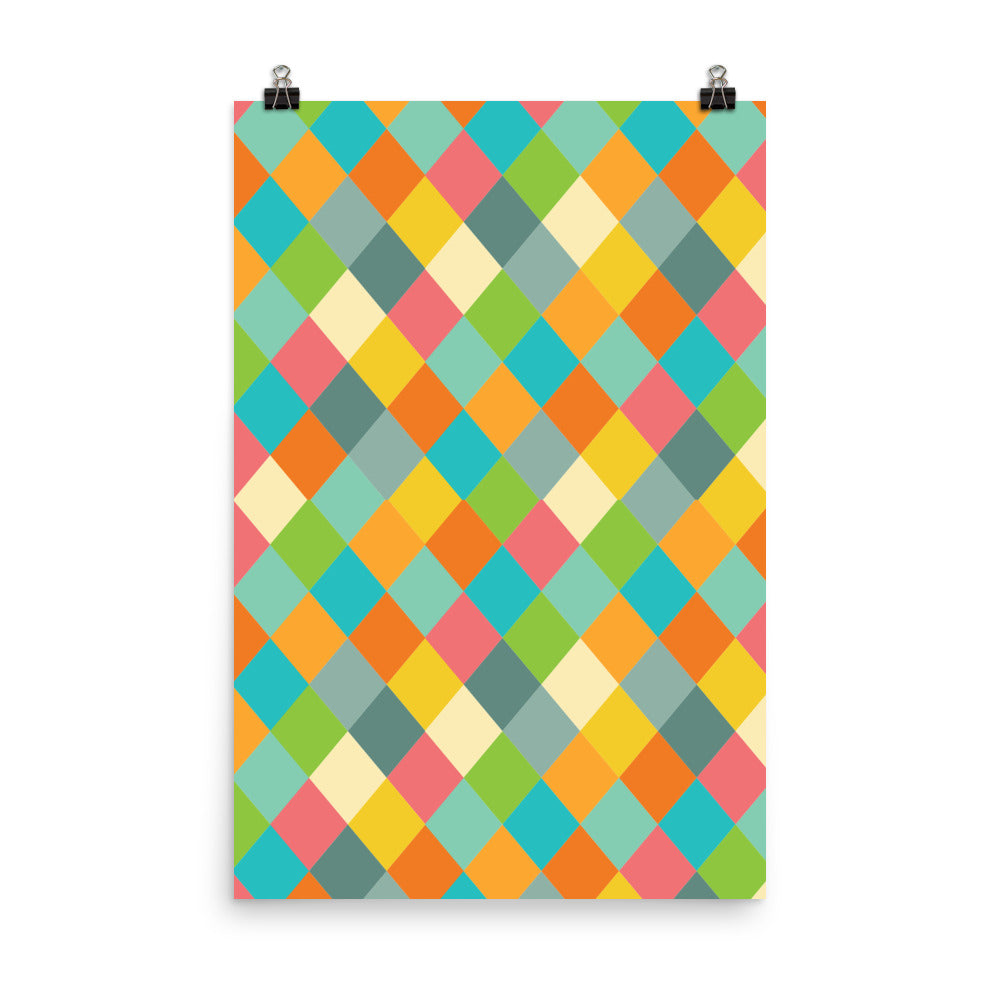 Vintage Diamond - Sustainably Made Wall Poster