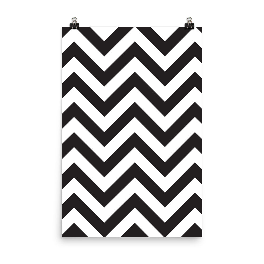 Zig Zag - Sustainably Made Wall Poster