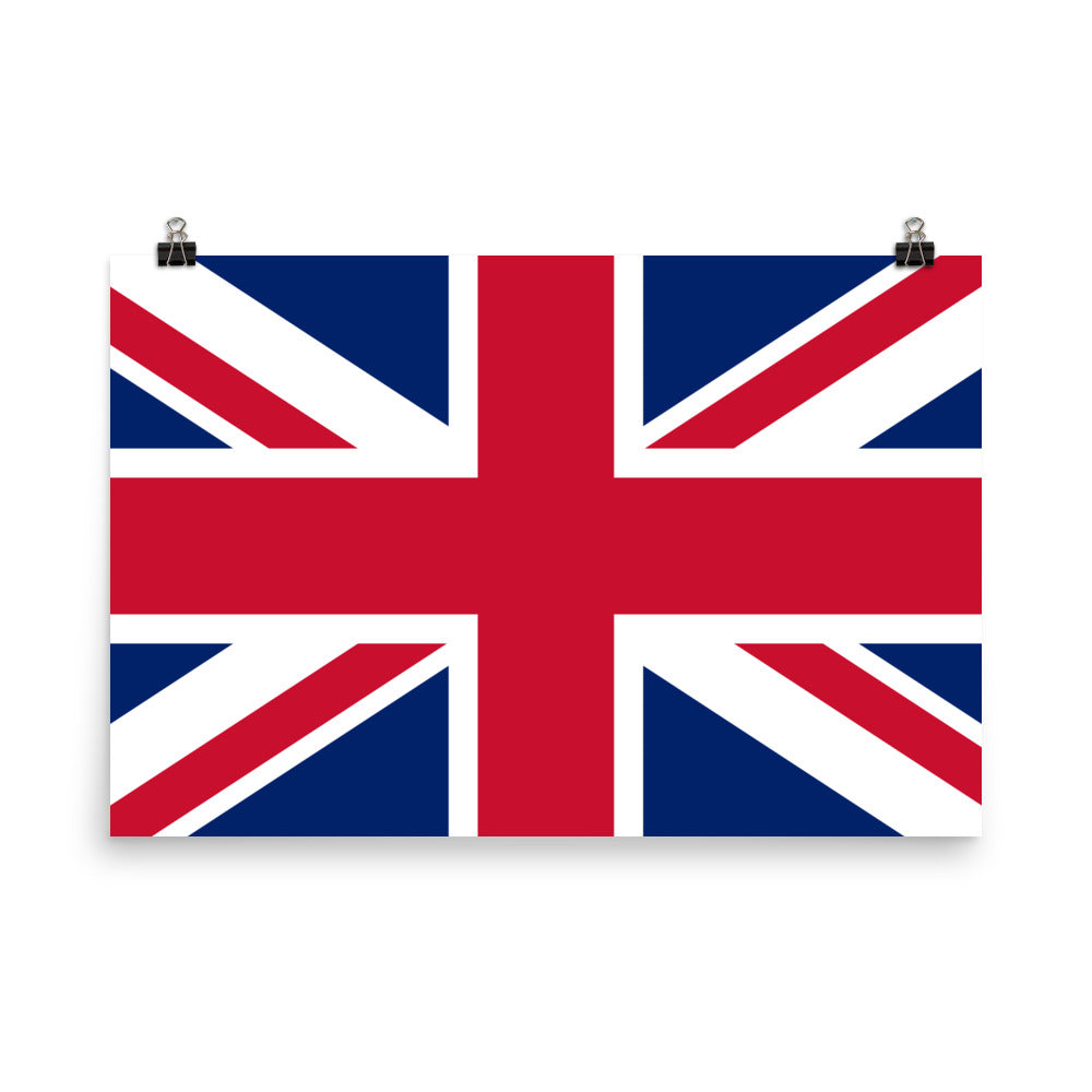 U.K Flag - Sustainably Made Wall Poster