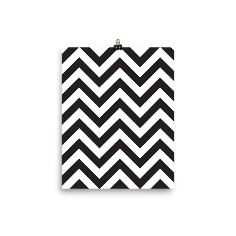 Zig Zag - Sustainably Made Wall Poster