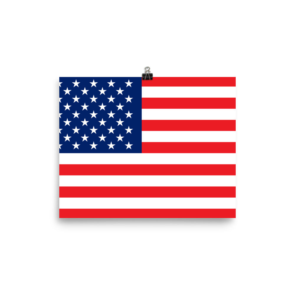 U.S.A Flag - Sustainably Made Wall Poster