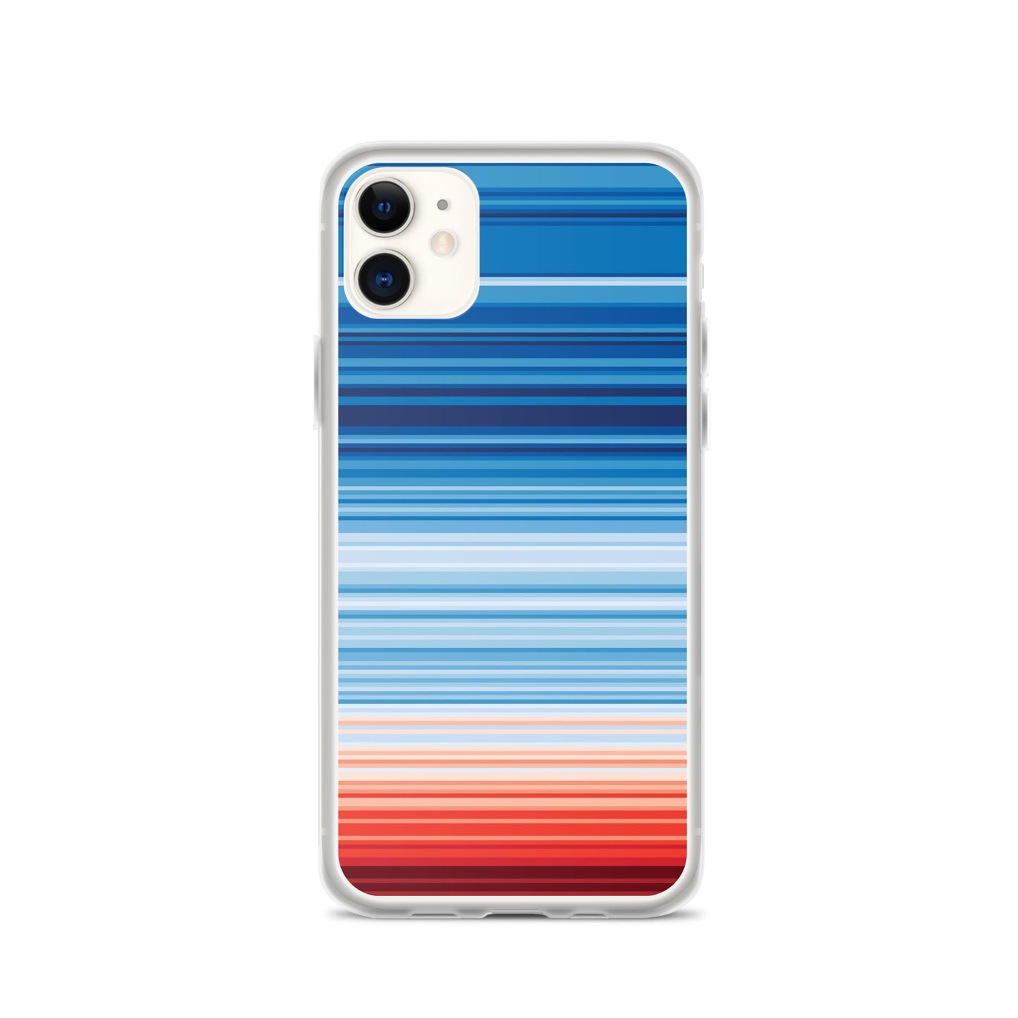 Climate Change Global Warming Stripes - Sustainably Made iPhone Case
